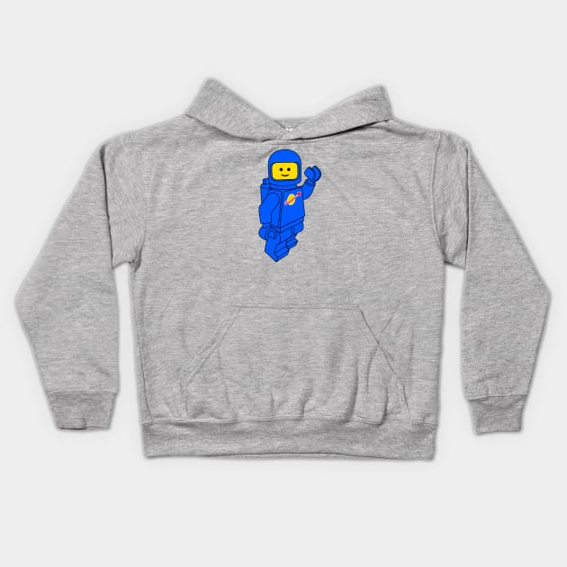 Spaceman! (Blue) Kids Hoodie by HenriDefense